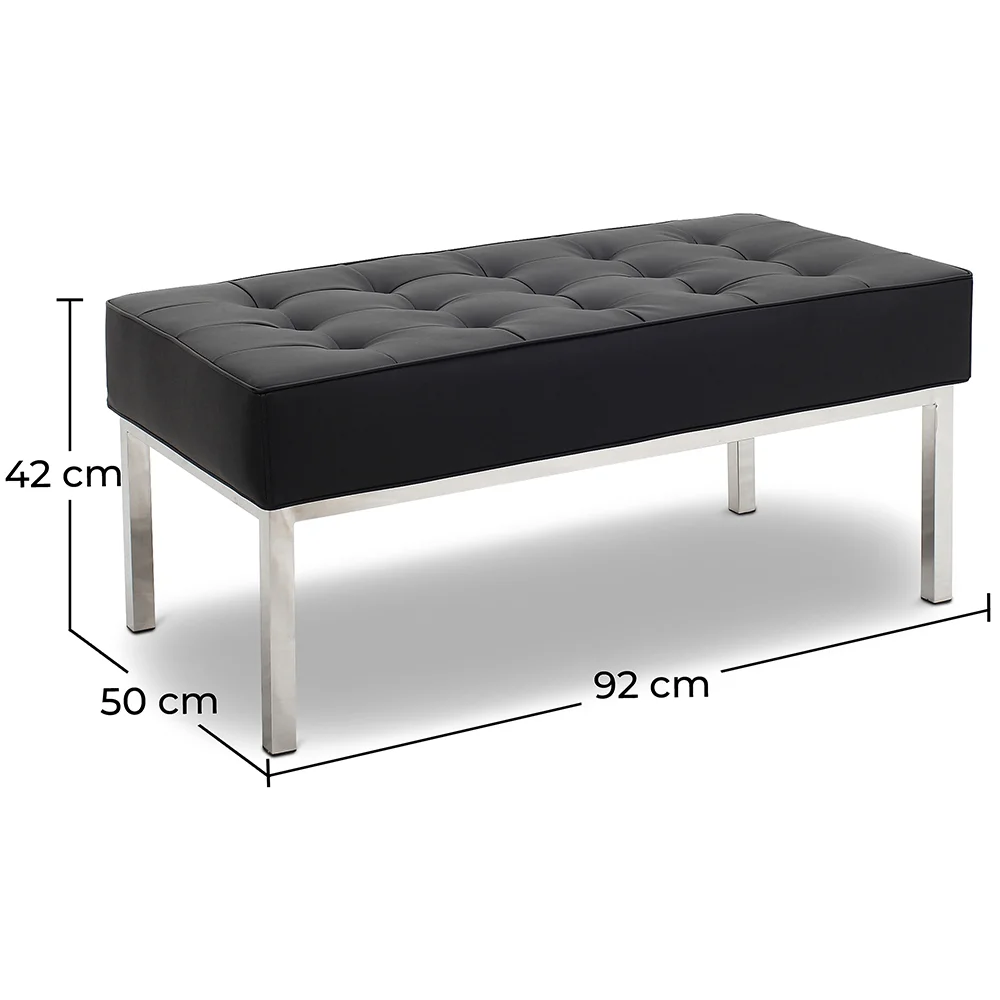Design Bank - 2 zits - Bekleed met kunstleer - Konel image 10