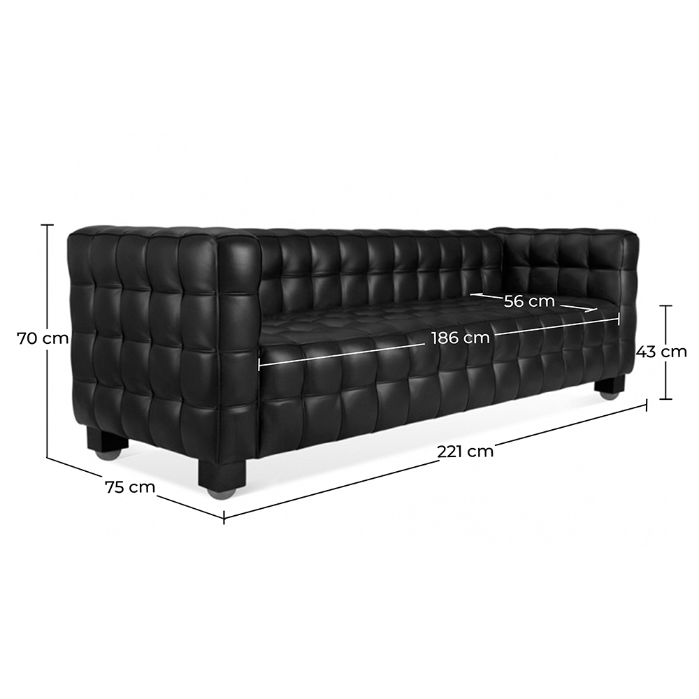 Kunstlederen Gestoffeerde Sofa - 3 zits - Nubus image 10