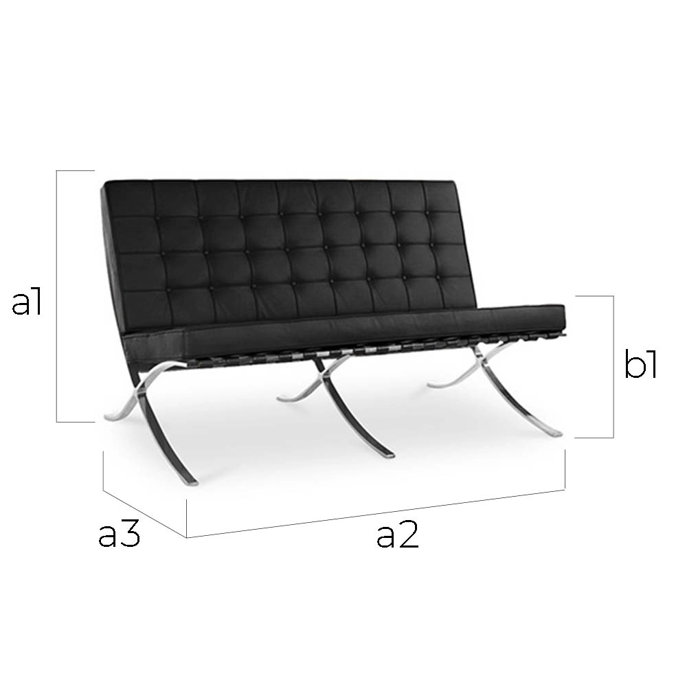 Leder Gestoffeerde Sofa - 2 zits - Town image 10