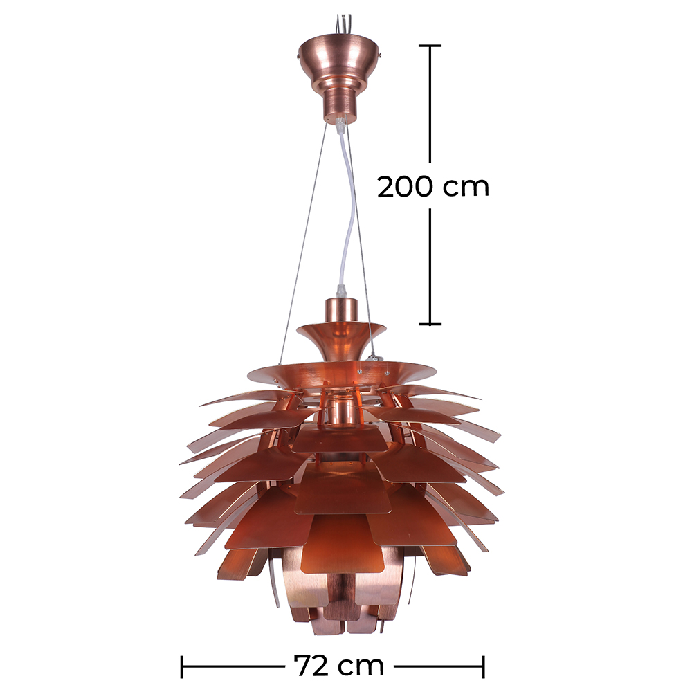 Bronzen plafondlamp - Hanglamp Design Artichoke - Groot - Atrich image 10