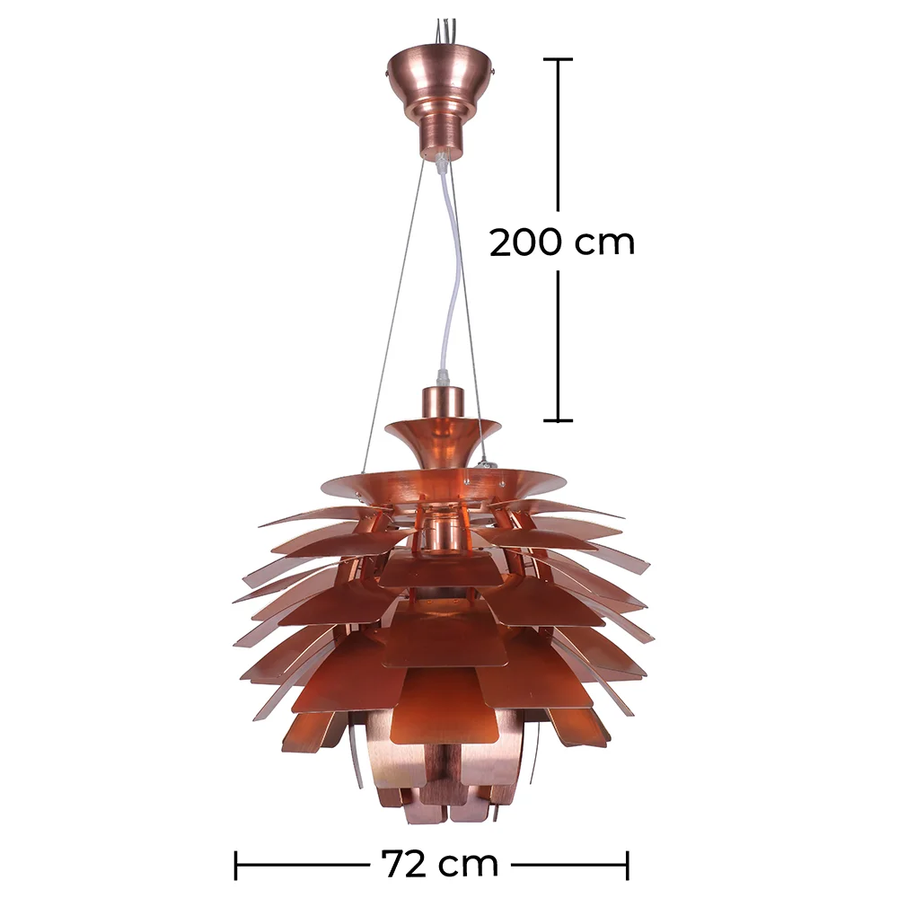 Bronzen plafondlamp - Hanglamp Design Artichoke - Groot - Atrich image 10