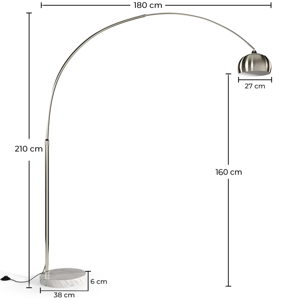 Vloerlamp met marmeren voet - Woonkamerlamp - Bouw image 10