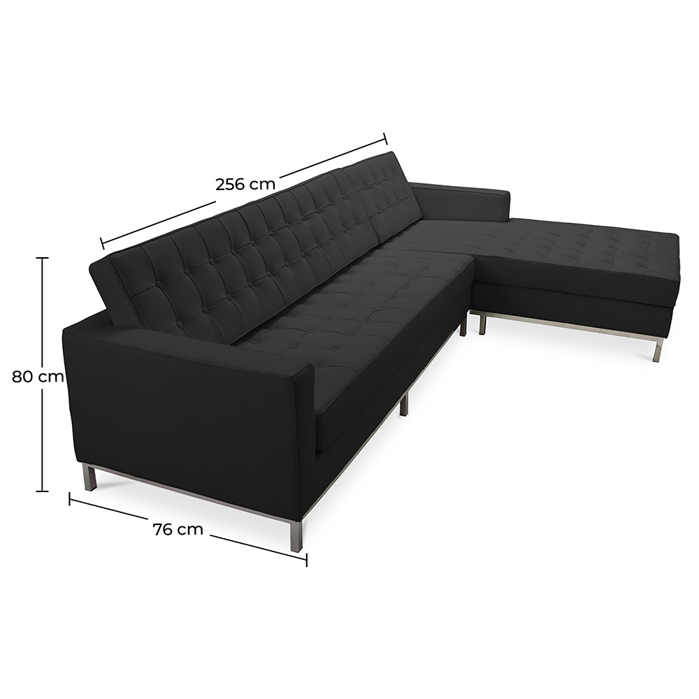 Design Chaise Lounge - Bekleed in leer - Sama image 10