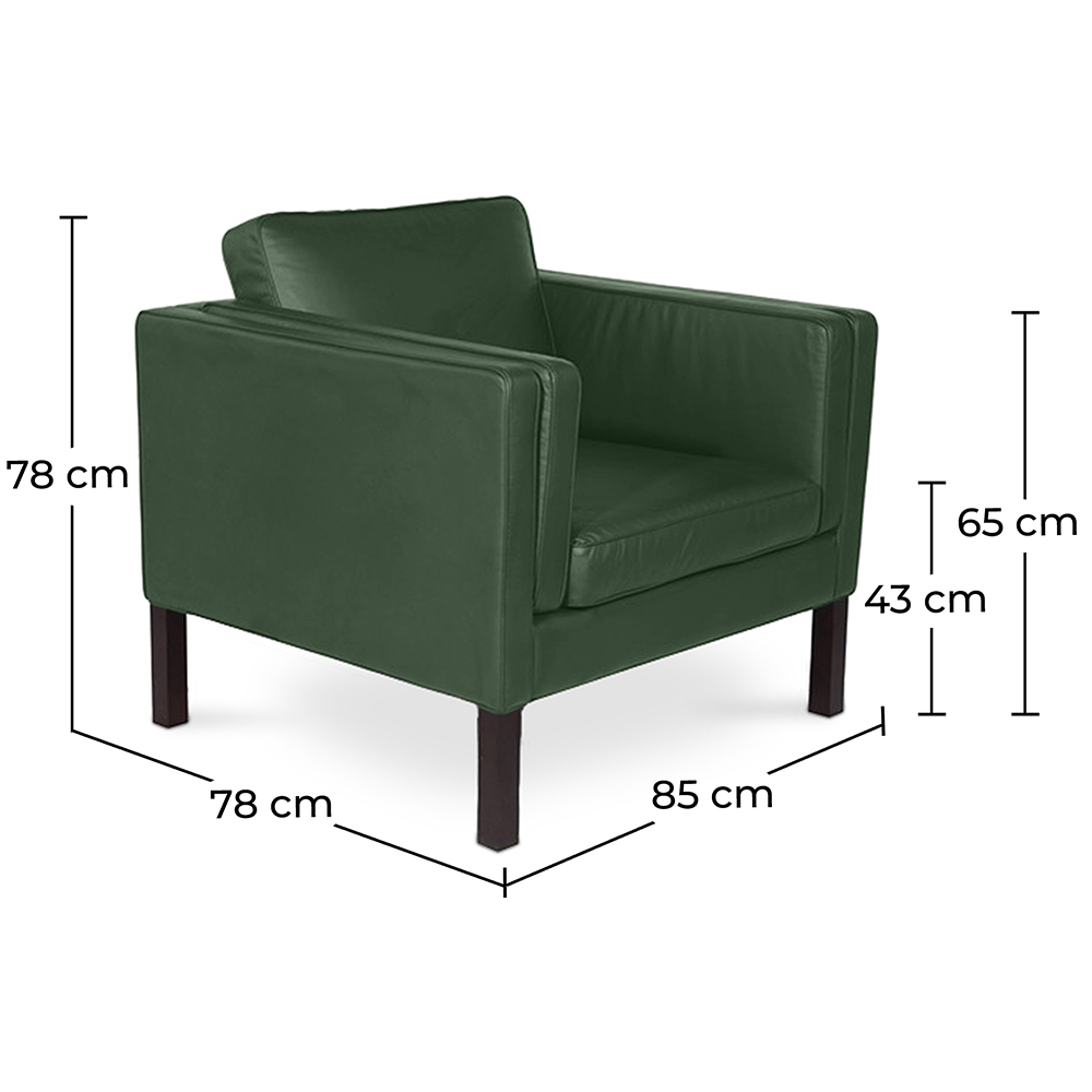 Fauteuil met armleuning - Gestoffeerd in kunstleer - Betzalel image 10