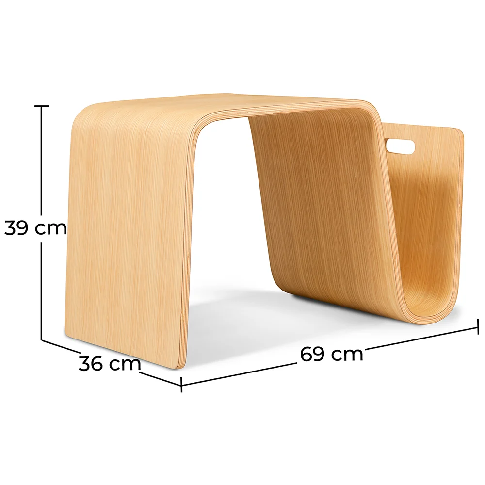 Bijzettafel - Design Tijdschriftenrek - Hout - Audrey image 10