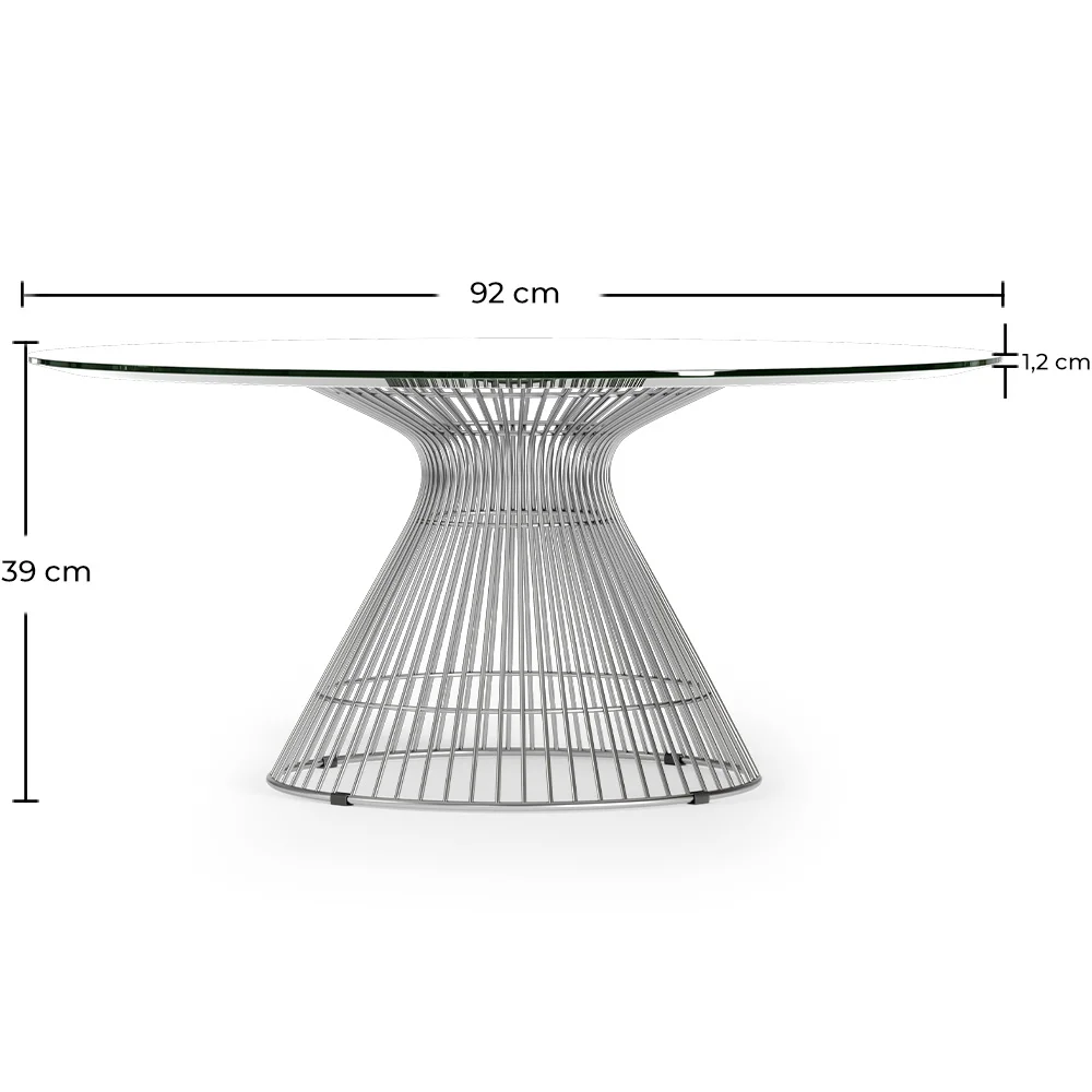 Ronde Salontafel - Design Glas - Barrel image 10