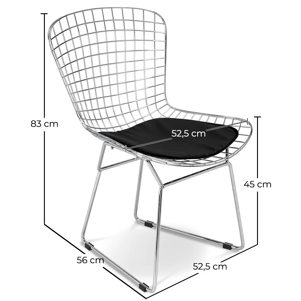 Stalen eetkamerstoel - Grid Design - Lived image 10