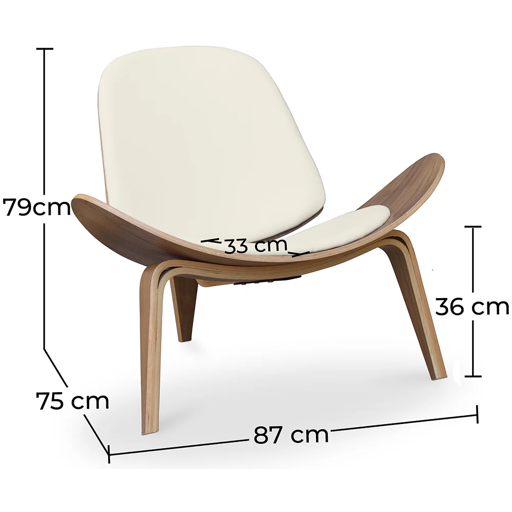 Design Fauteuil - Scandinavische Fauteuil - Bekleed met kunstleer - Lucy image 10