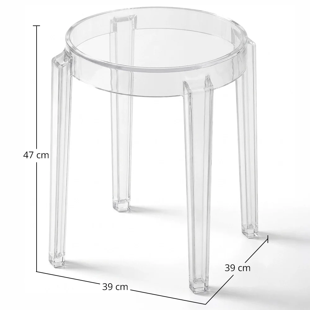 Kruk Laag Transparant - 47cm - Arthur image 10