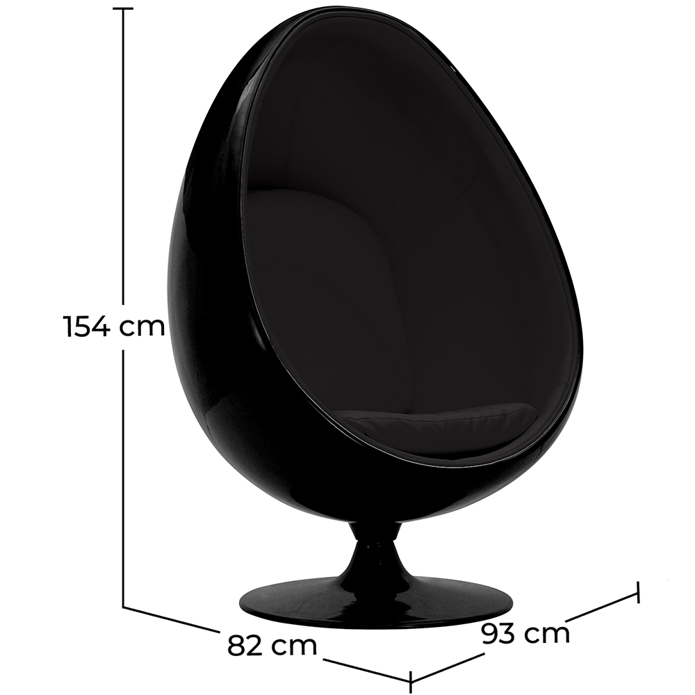 Egg Design Fauteuil - Gestoffeerd in Kunstleer - Eny image 10