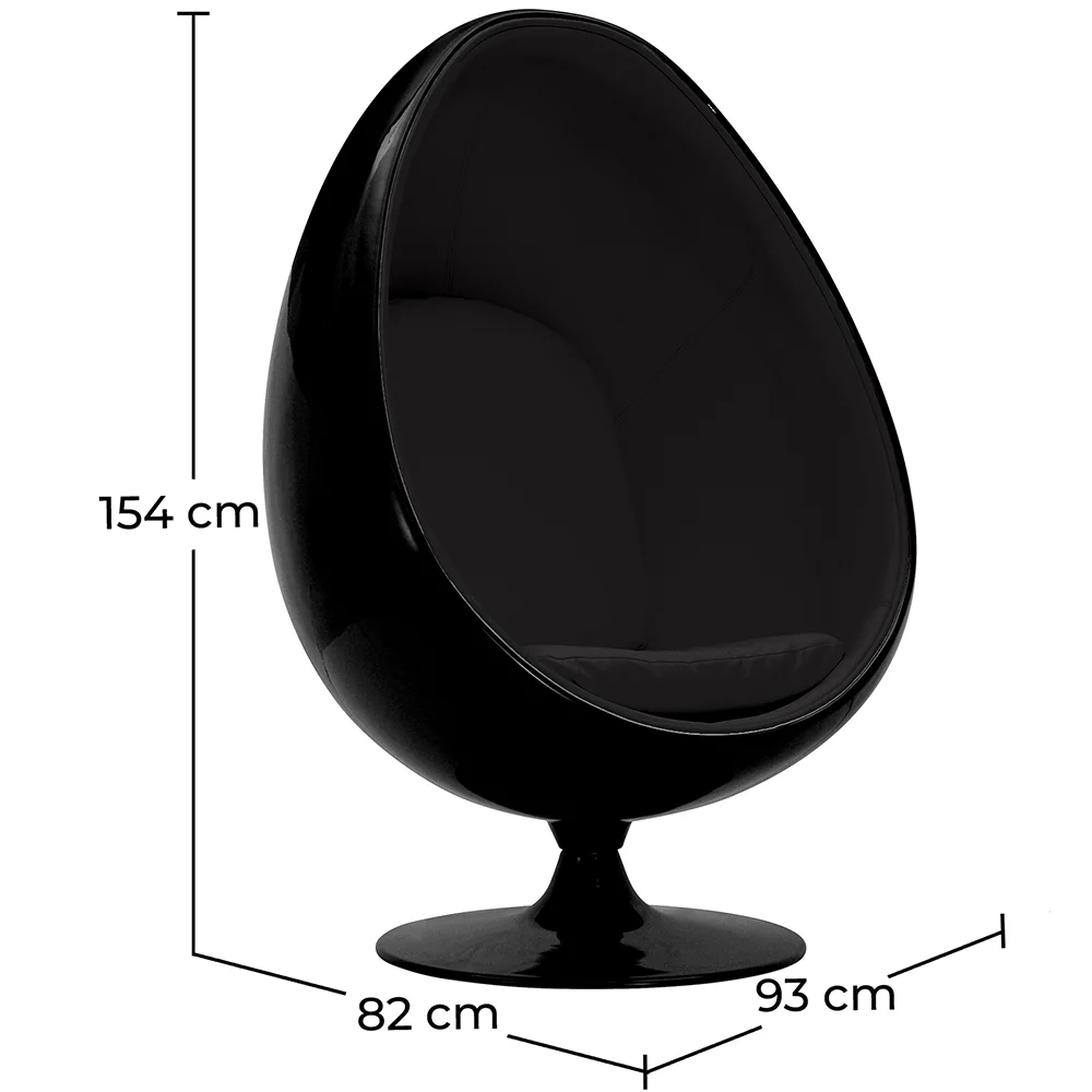 Egg Design Fauteuil - Gestoffeerd in Kunstleer - Eny image 10