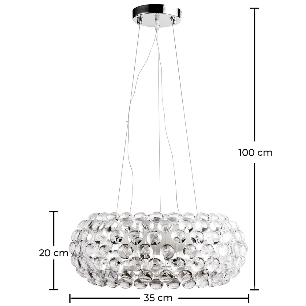 Plafondlamp - Hanglamp - Kristallen Ballen - 35 cm - Savoni image 10