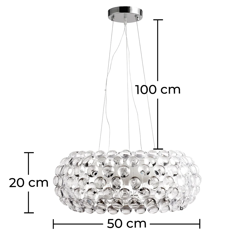 Plafondlamp - Hanglamp Kristallen Ballen - 50cm - Savoni image 10