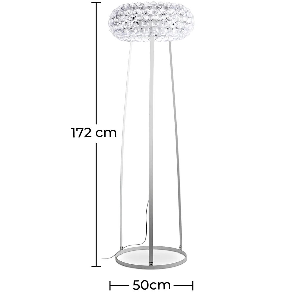 Vloerlamp - Kristallen Knoppen Woonkamerlamp - Groot - Savoni image 10