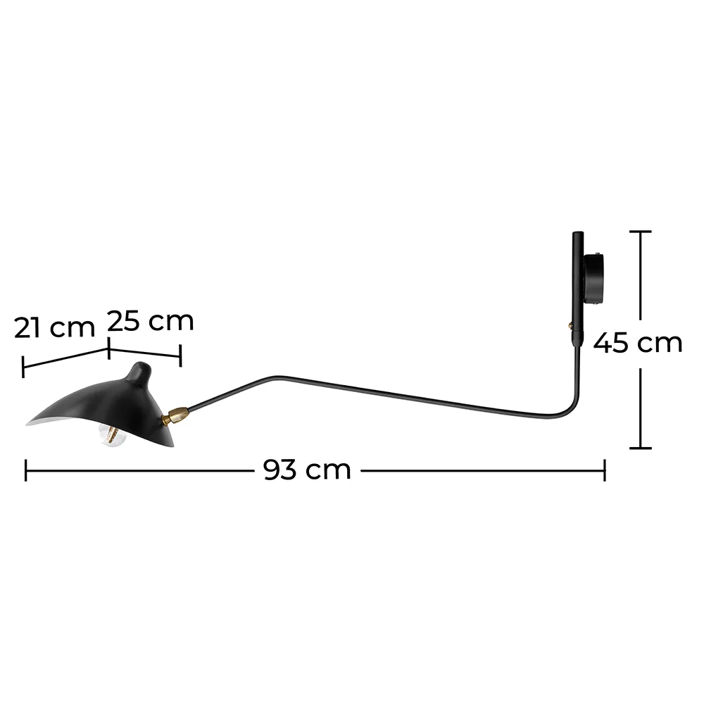 Flexo Lamp - Wandlamp - Zwart - George image 10
