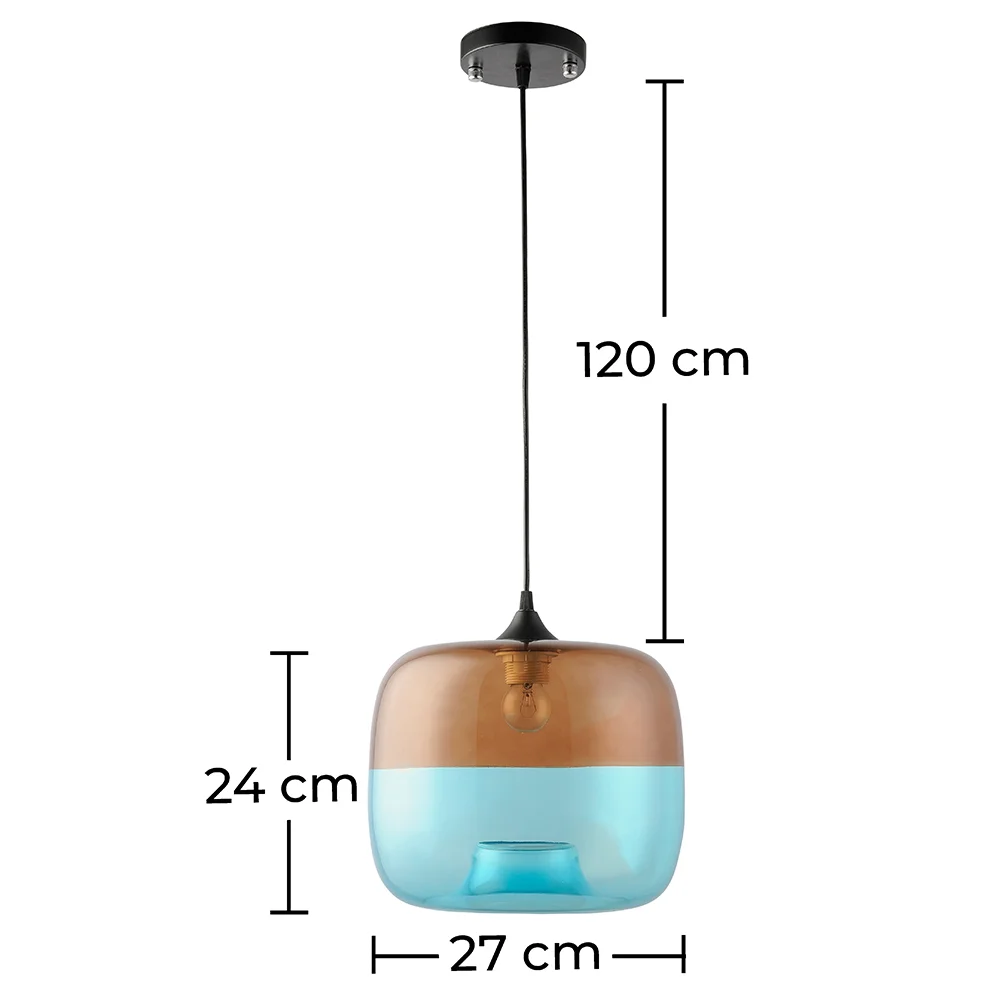 Kristallen Plafondlamp - Blauwe Hanglamp - Bluey image 10
