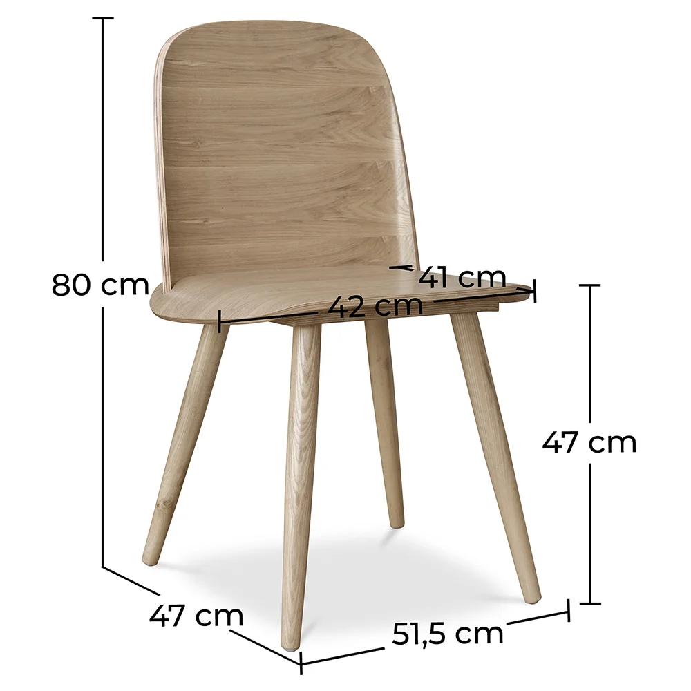 Houten eetkamerstoel - Scandinavische stijl - Berd image 10