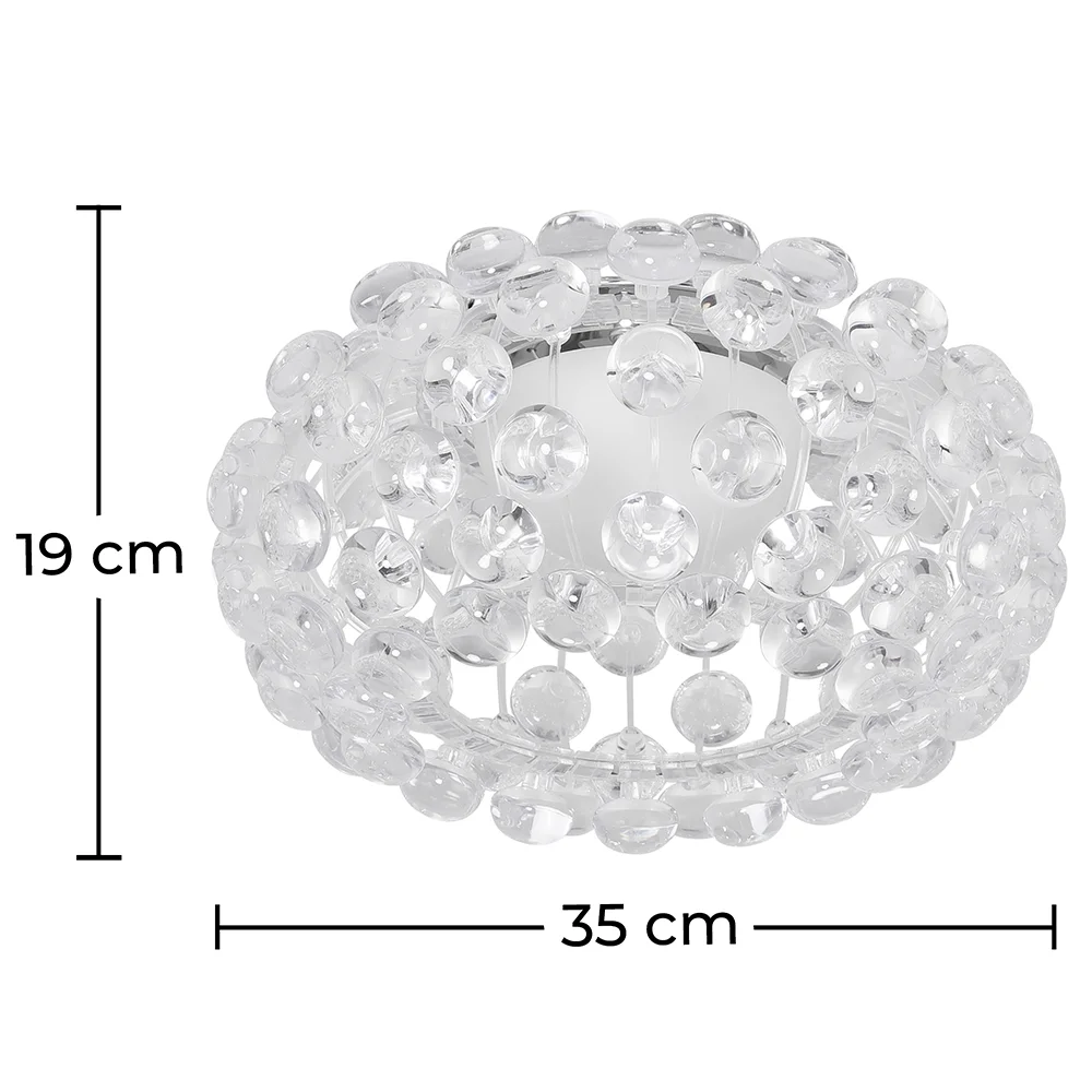 Plafondlamp - Plafond - Kristallen Ballen - 35 cm - Savoni image 10