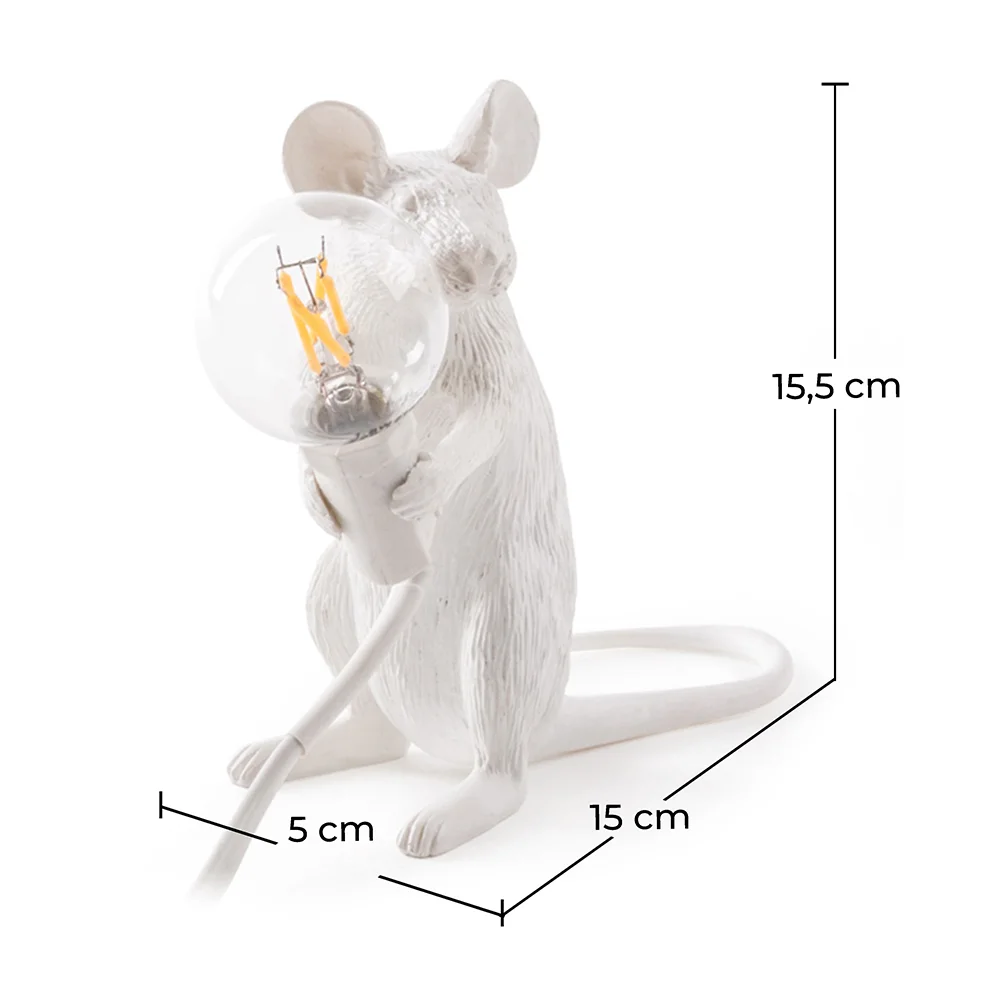 Tafellamp - Muizen Rat Kinderlamp - Resina image 10