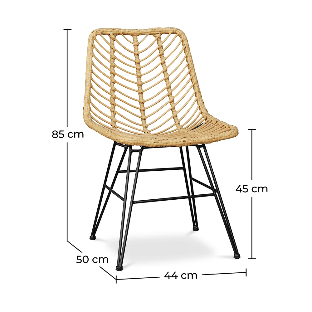Rotan Eetkamerstoel - Boho Stijl - Mia image 10