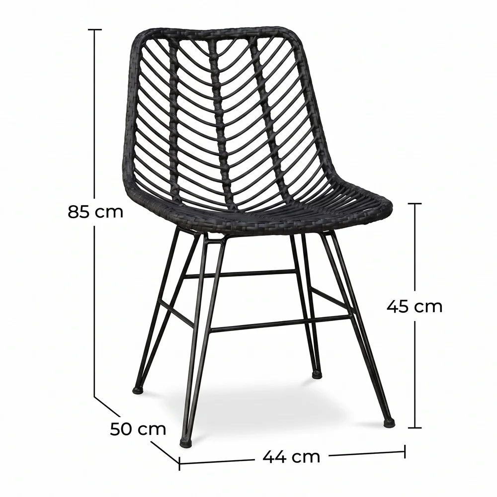 Rotan Eetkamerstoel - Boho Stijl - Mia image 10