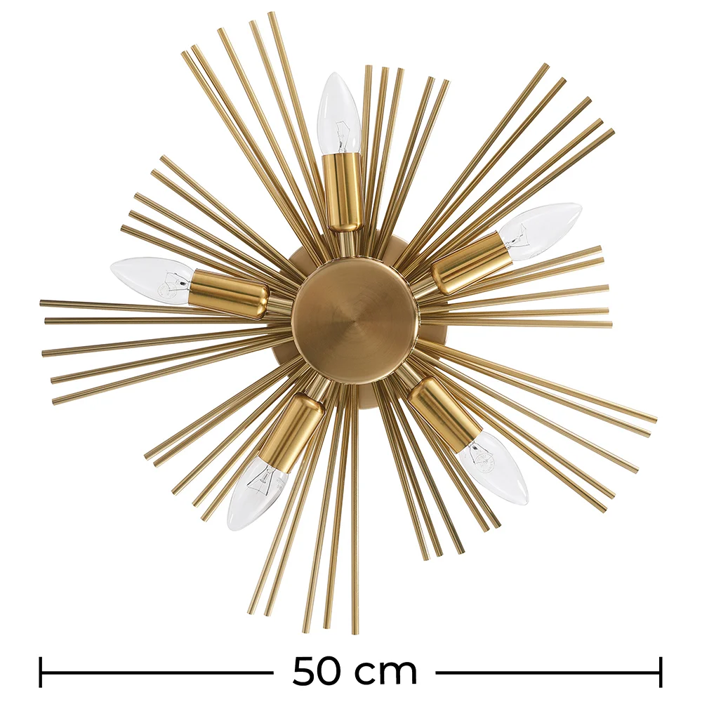 Wandlamp - Metalen Plafond - 5 lampen - Lydia image 10