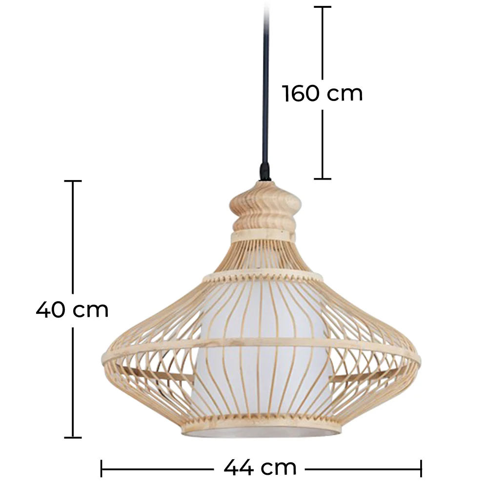 Bamboe Plafondlamp - Hanglamp Design Boho Bali - Amara image 10