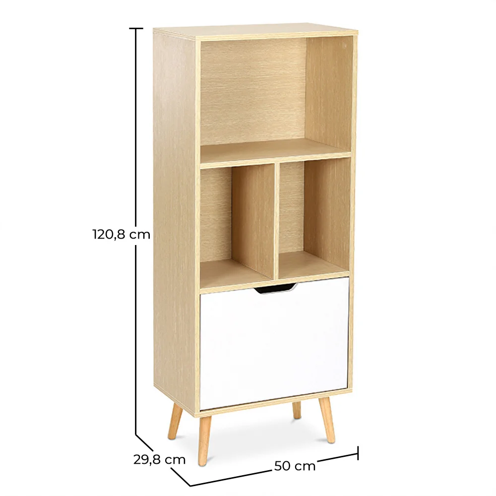 Houten Dressoir - Scandinavisch Design - 4 vakken - Roin image 10