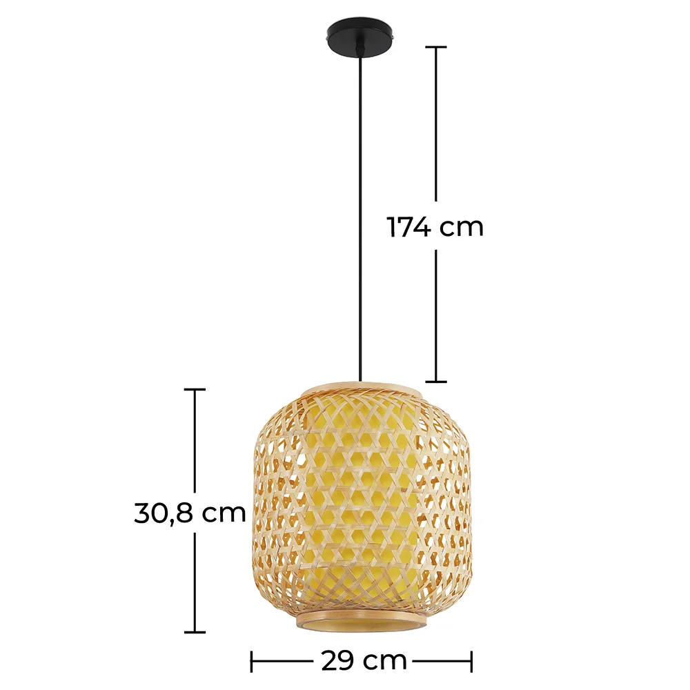 Bamboe Plafondlamp - Bali Boho Stijl Hanglamp - Ubon image 10