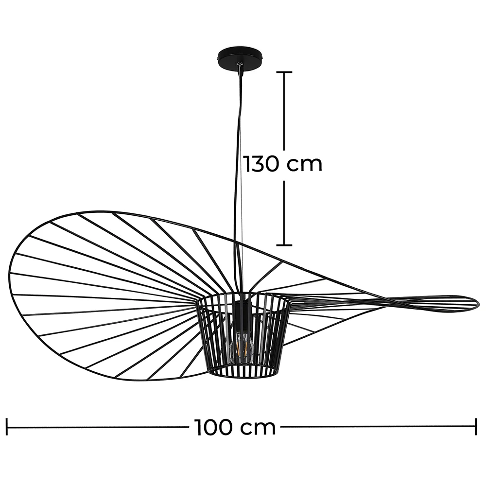 Plafondlamp - Hanglamp Design Pamela - 100cm - Verticaal image 10