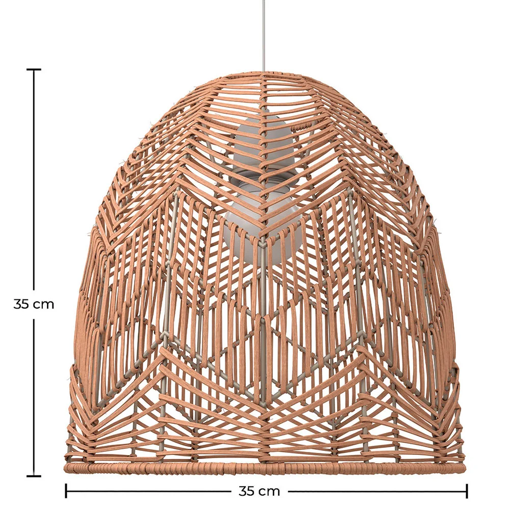 Rotan plafondlamp - Hanglamp Boho Bali Design - Bu image 10