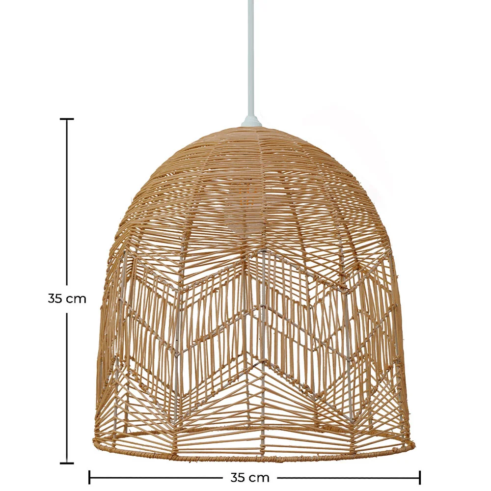 Rotan plafondlamp - Hanglamp Boho Bali Design - Bu image 10