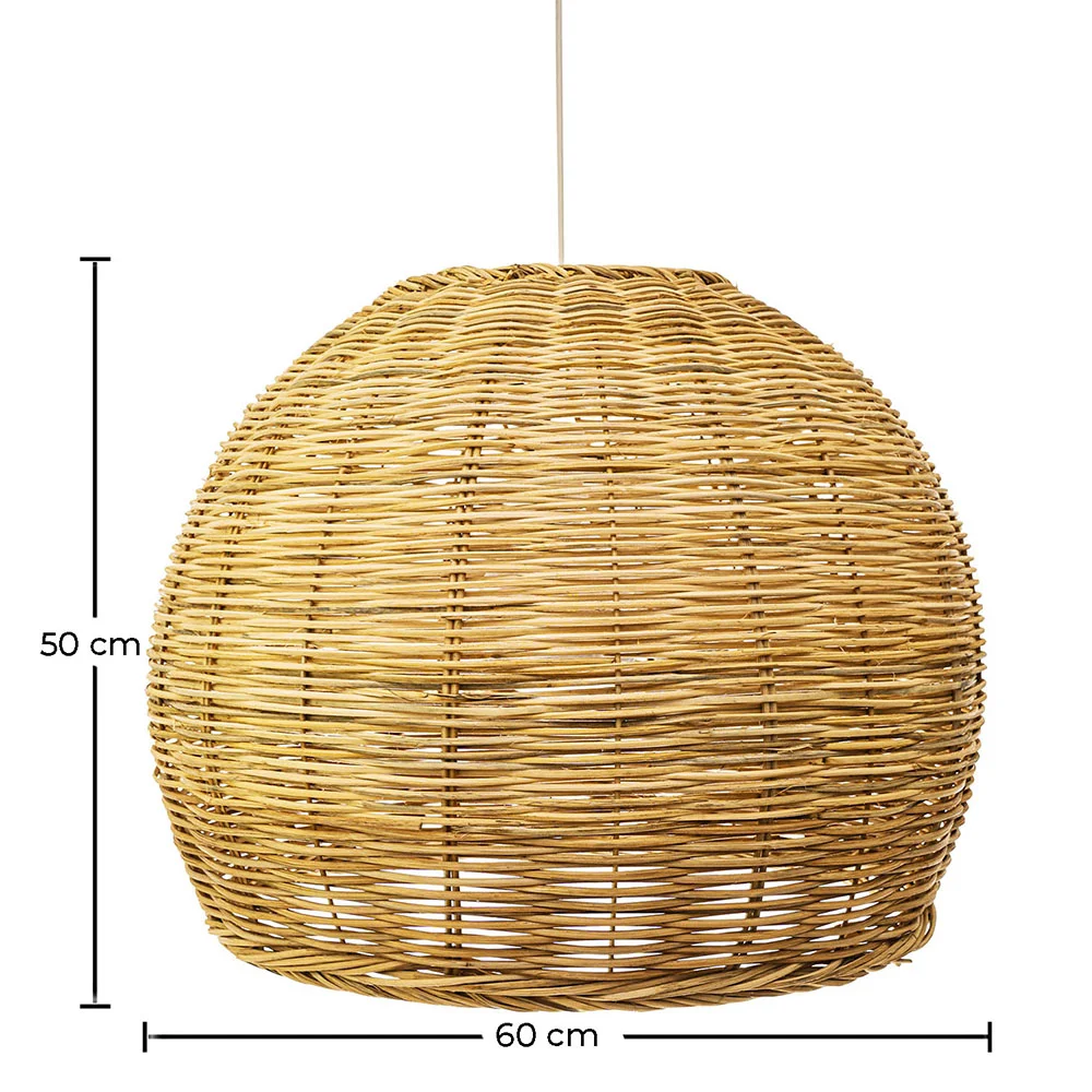 Rotan plafondlamp - Hanglamp Design Boho Bali - Paon image 10