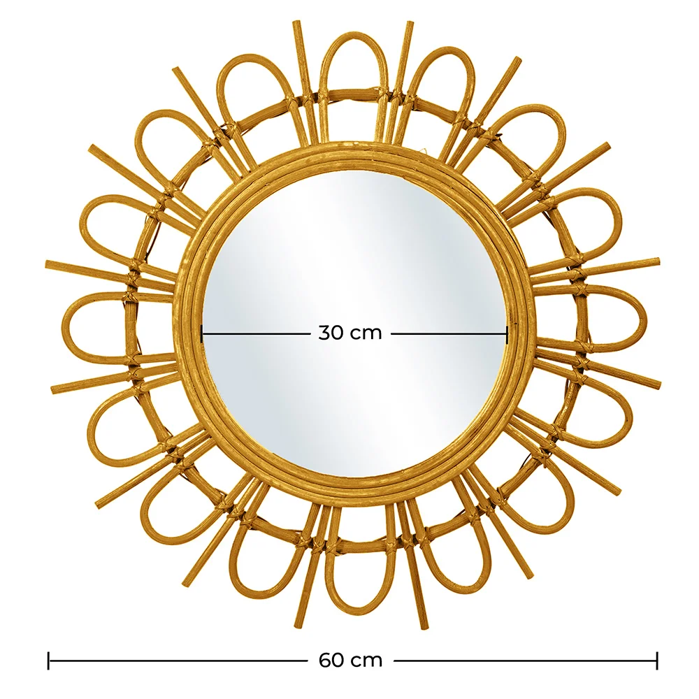 Wandspiegel - Rond Design Boho Bali (60 cm) - Miu image 10