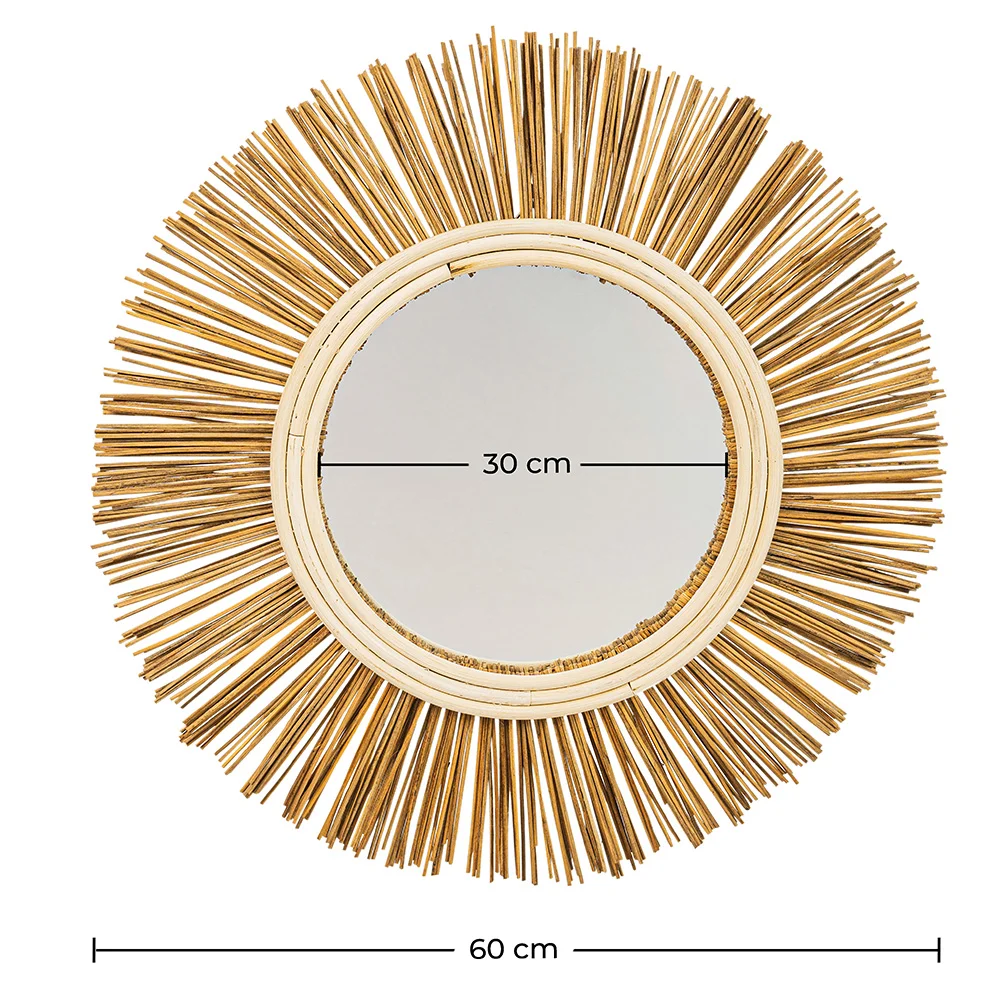 Wandspiegel - Rond Design Boho Bali (60 cm) - Loi image 10