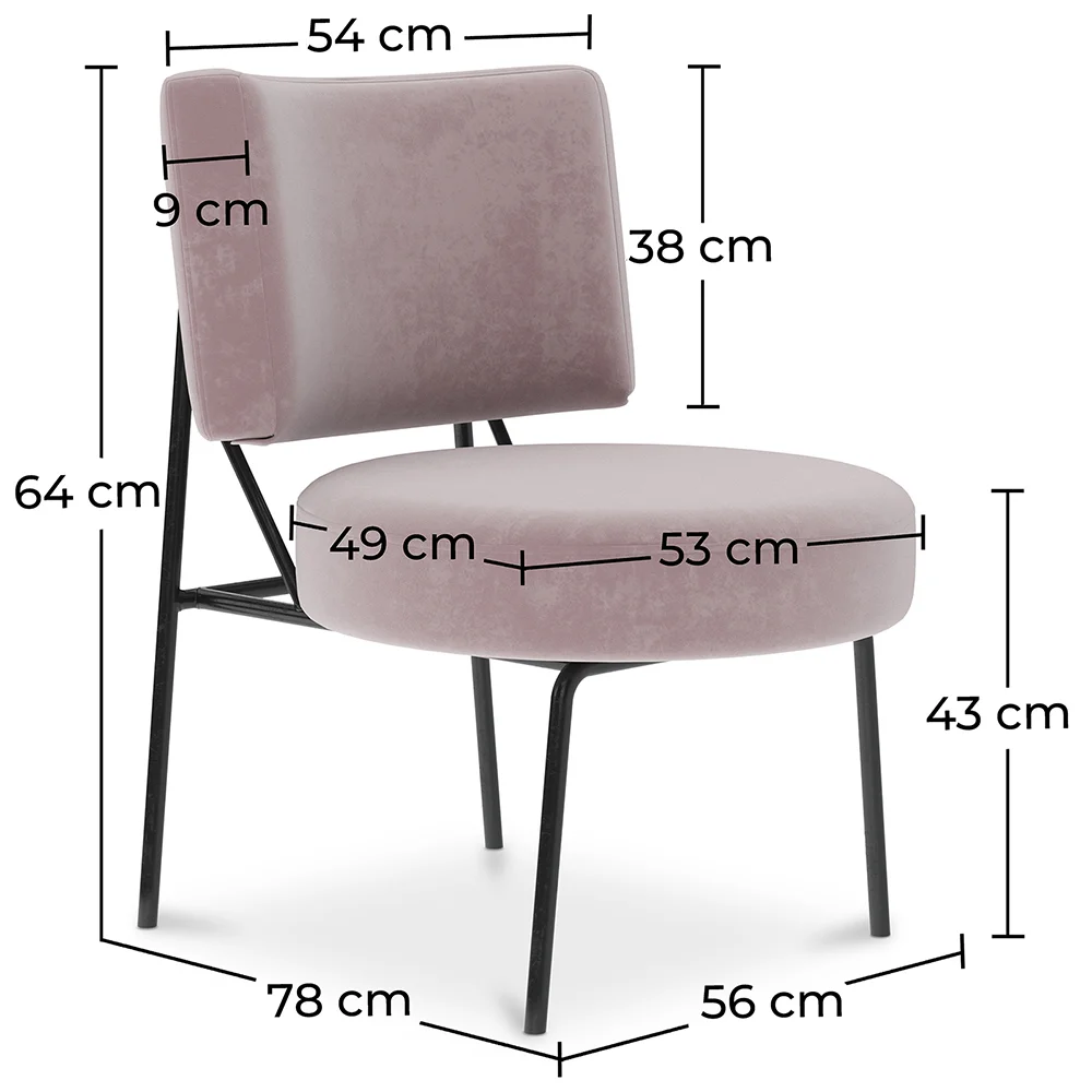 Fauteuil met fluwelen bekleding - Jerna image 10