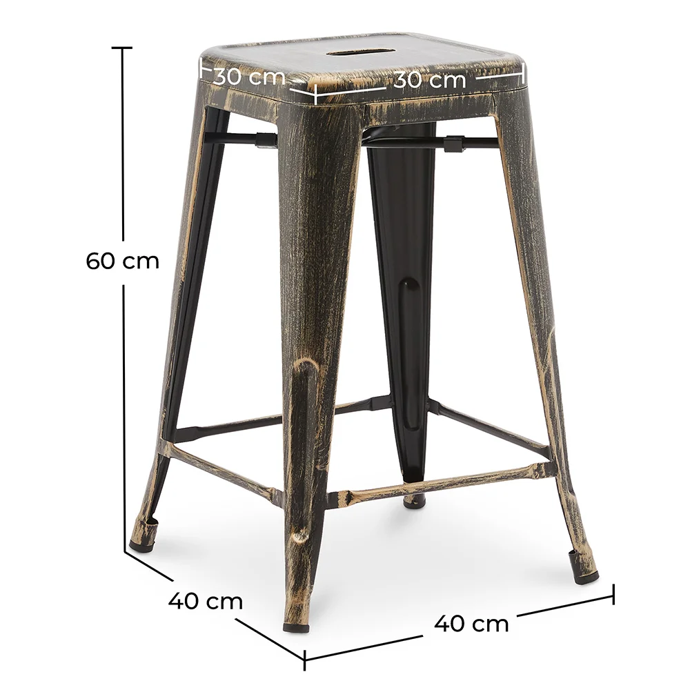 Barkruk - Industrieel Ontwerp - 60cm - Nieuwe Editie - Stylix image 10