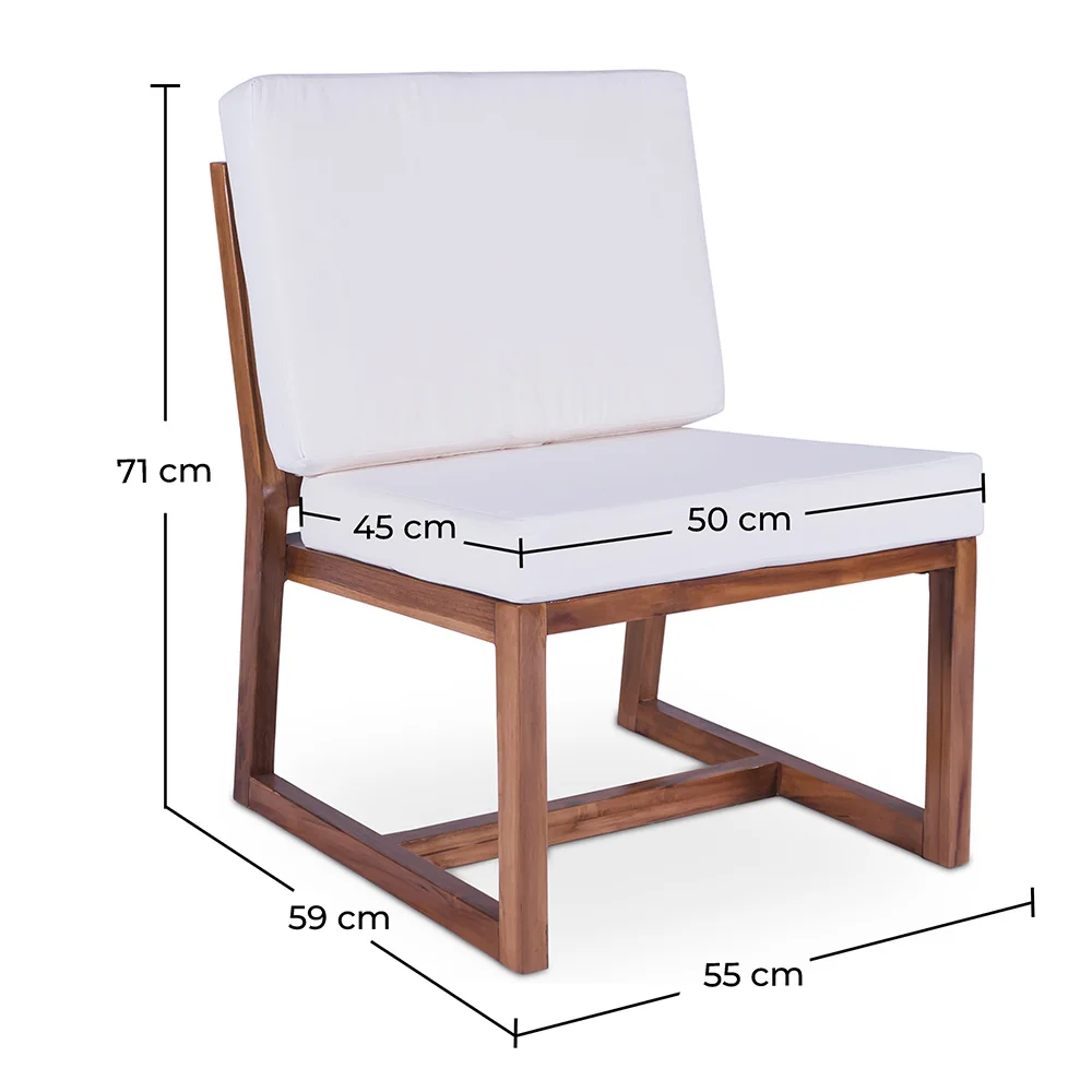 Houten Lounge Stoel - Boho Bali Stijl Design Stoel - Glan image 10