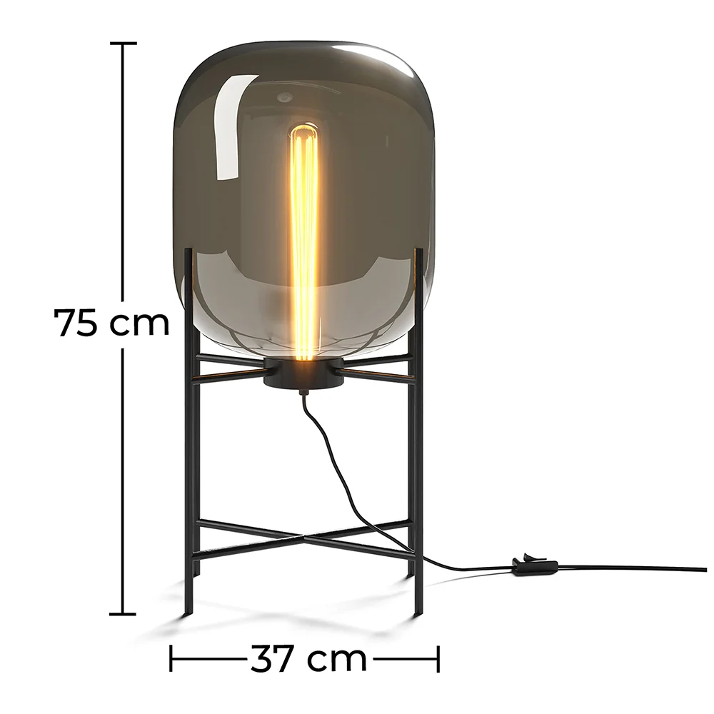 Staande lamp - Design Woonkamerlamp - Groot - Grau image 10
