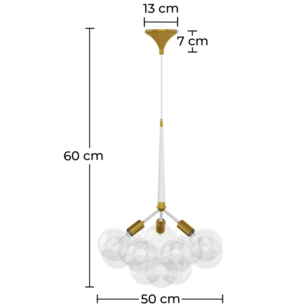Plafondlamp Kristallen Bollen - Hanglamp Ontwerp - Glaub image 10