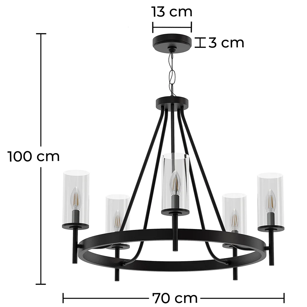 Plafondlamp - Hanglamp - Kandelaar - Loney image 10