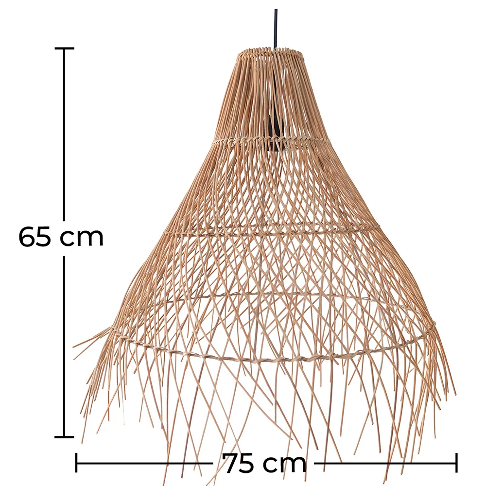Rotan plafondlamp - Hanglamp Design Boho Bali - Trui image 10