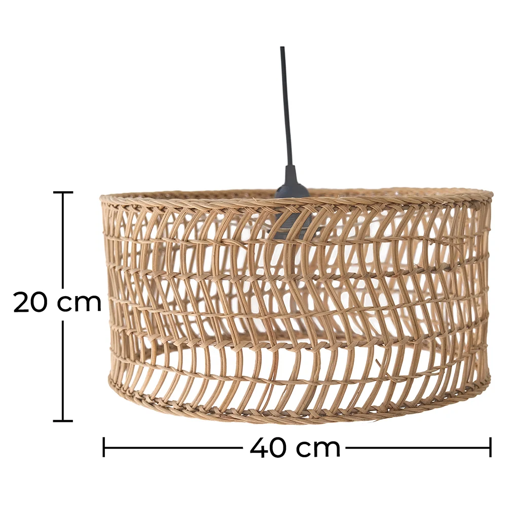 Rotan Plafondlamp - Hanglamp Design Boho Bali - Beri image 10
