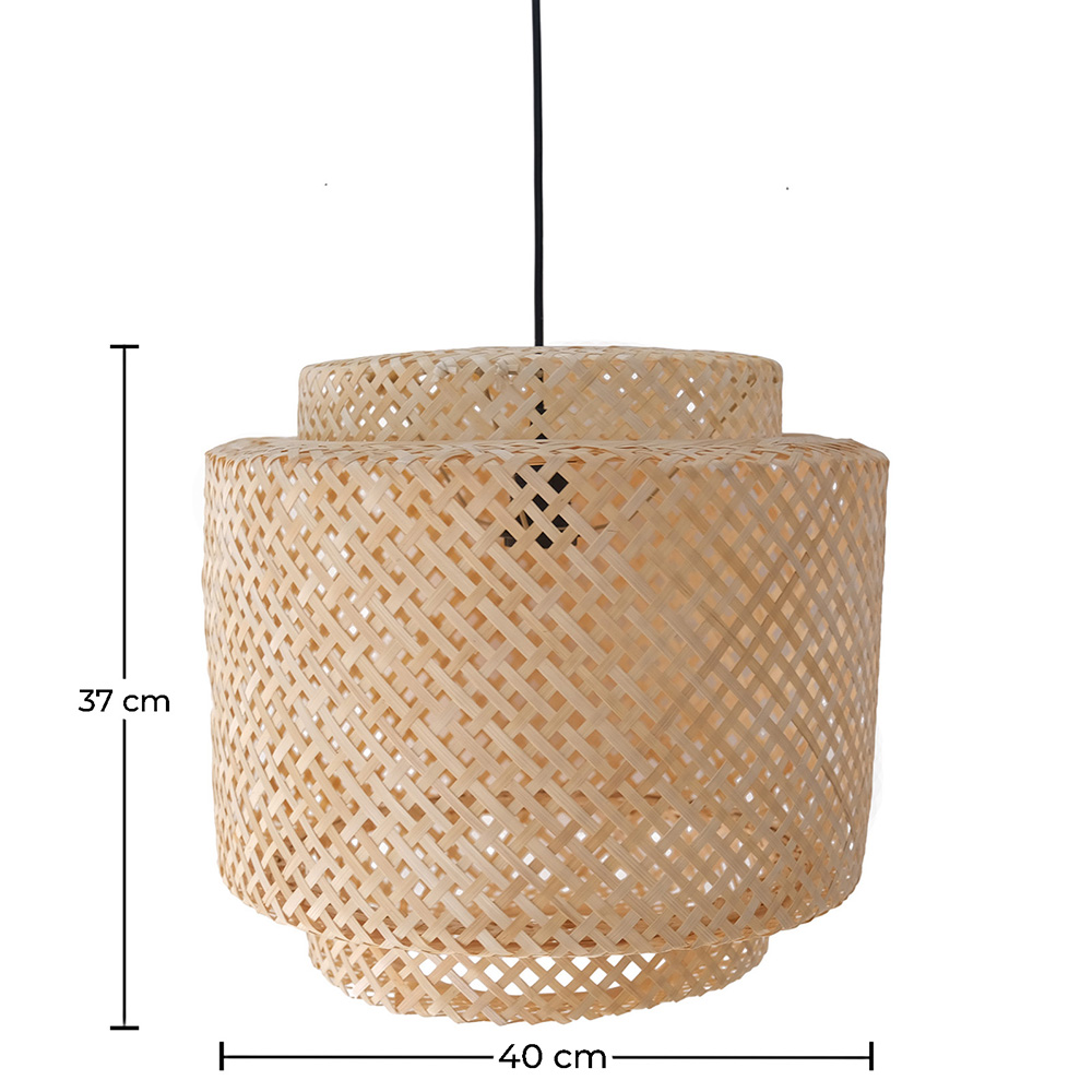 Bamboe Plafondlamp - Hanglamp - Boho Bali Design - Hya image 10