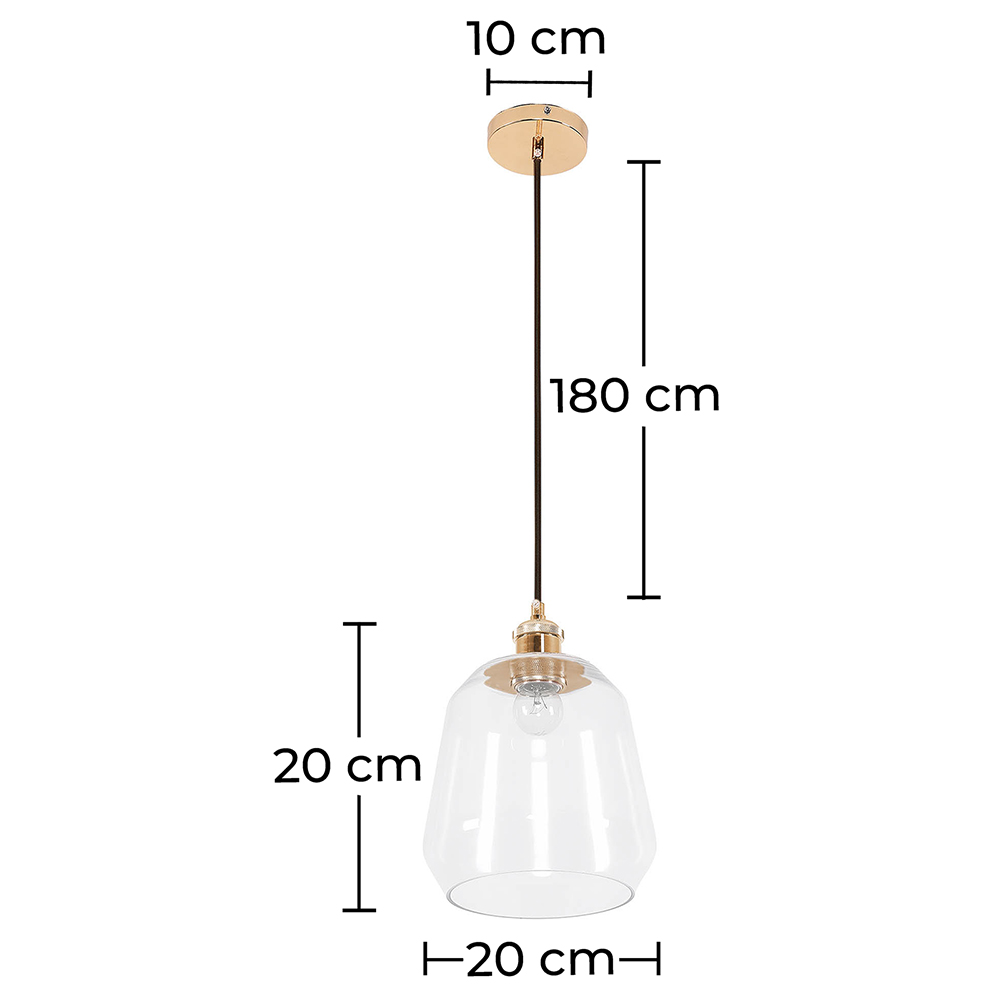 Plafondlamp - Hanglamp - Kristal en Metaal - Amaia image 10