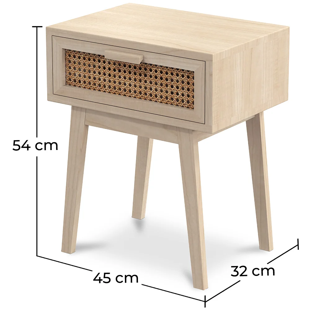 Nachtkastje met Lade - Boho Bali Hout - Yanpai image 10