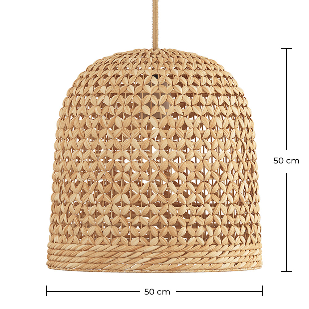 Rieten Plafondlamp - Boho Bali Design Hanglamp - 50 cm - Rava image 10