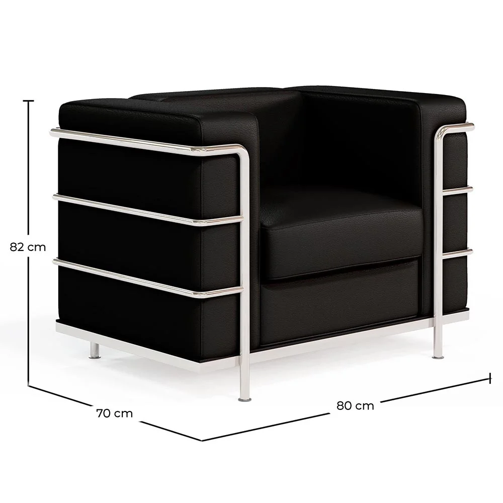 Design fauteuil - Gestoffeerd met veganistisch leer - Lecur image 10