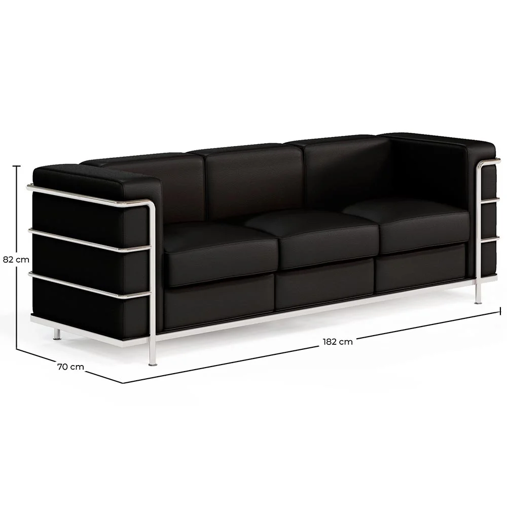 3-zitsbank - Gestoffeerd met veganistisch leer - Lecur image 10