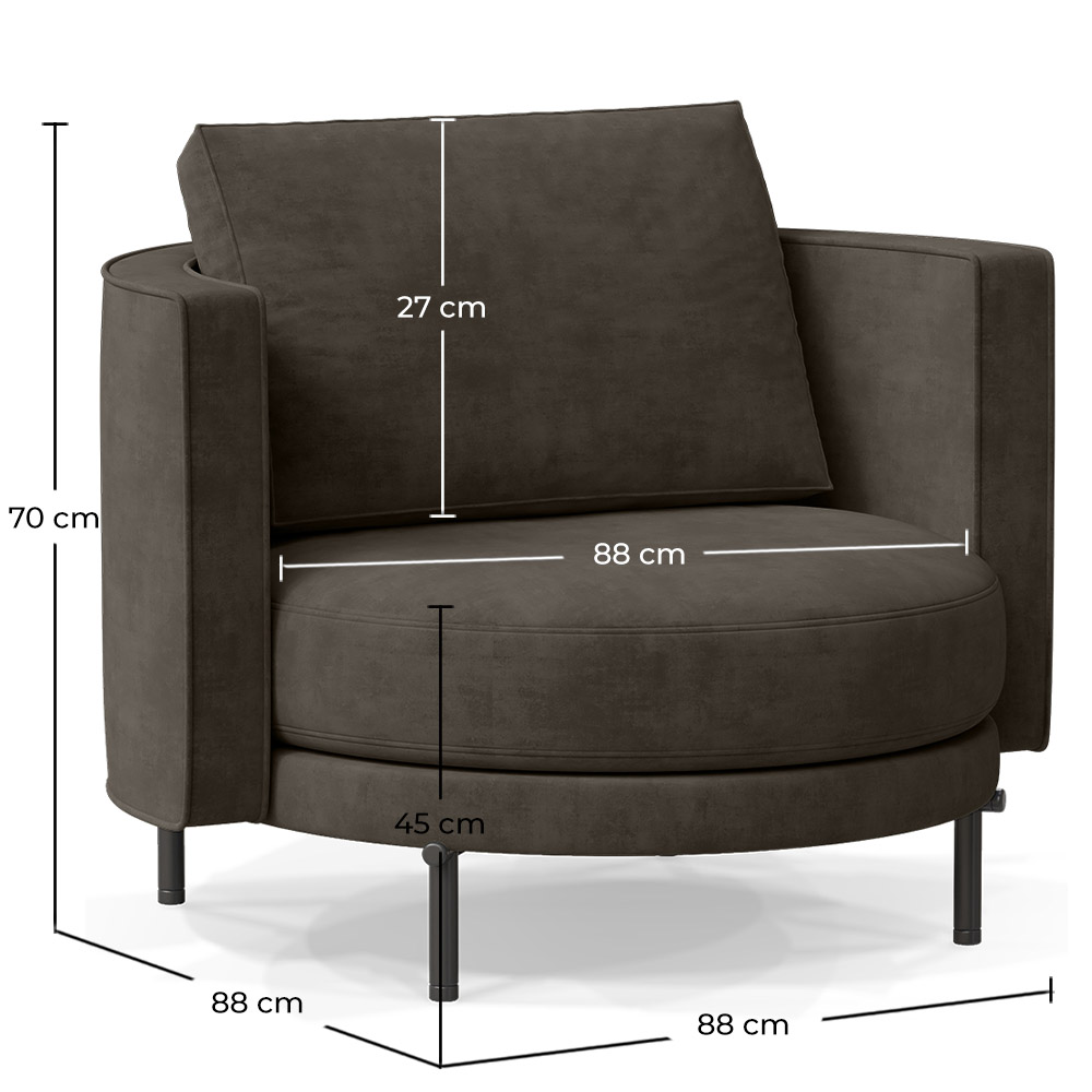 Design Fauteuil - Bekleed met Velours - Maura image 10